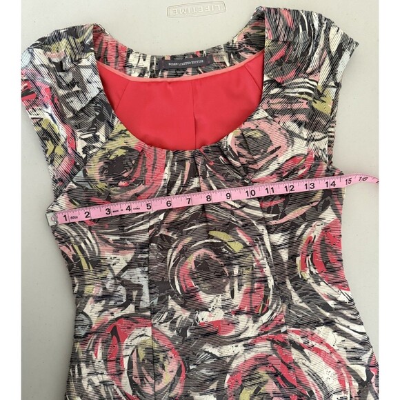 Boden Limited Edition Floral Print Shift Dress Women Size 2 Cap Sleeve Summer - Picture 6 of 9